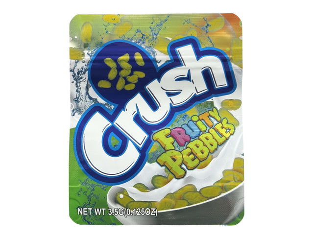 Crush Fruity Pebbles 3.5g Exotic Mylar Bags - 50 Pack | Mylar Kings Packaging