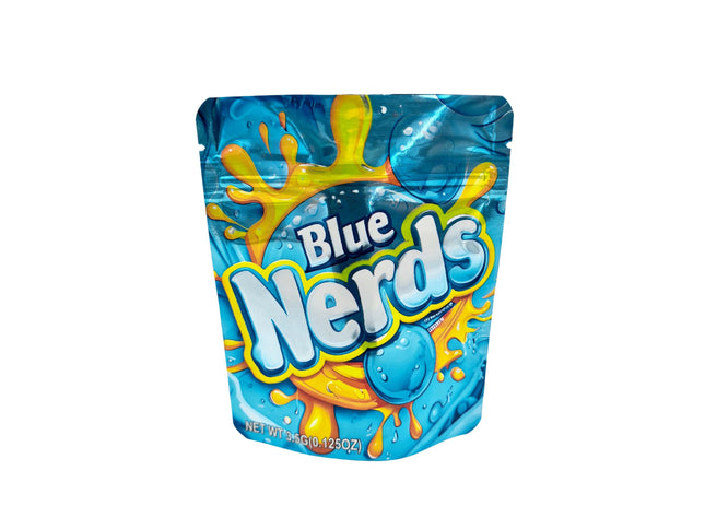 50 Pack 3.5g Blue Candy Design Mylar Bags - Mylar Kings