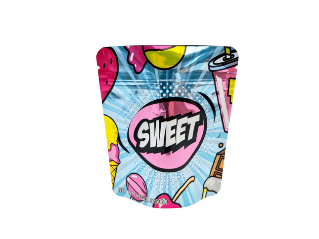 50 Pack 3.5g Sweet Theme Decorative Mylar Bags | Mylar Kings