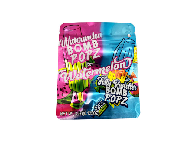 50 Pack 3.5g Watermelon Pop Design Mylar Bags by Mylar Kings