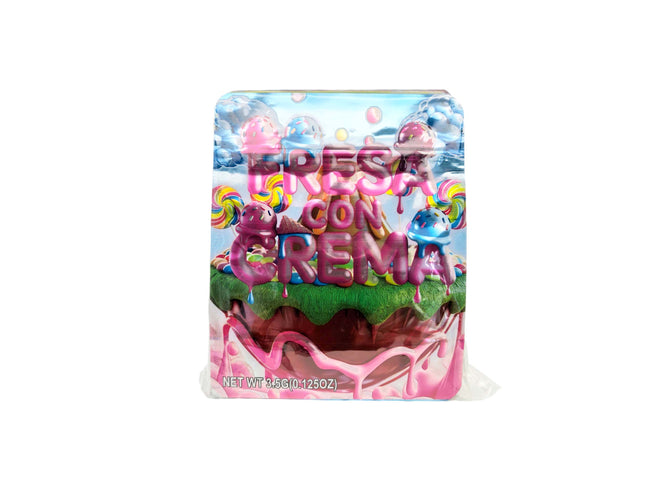 50 Pack 3.5g Fresa Con Crema Mylar Bags - Mylar Kings