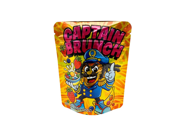50 Pack 3.5g Captain Brunch Mylar Bags by Mylar Kings