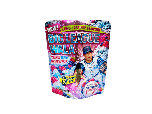 50 Pack 3.5g Big League Wala Triple Berry Bags - Mylar Kings