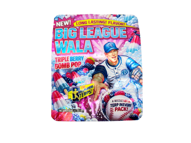 50 Pack 3.5g Big League Wala Triple Berry Bags - Mylar Kings
