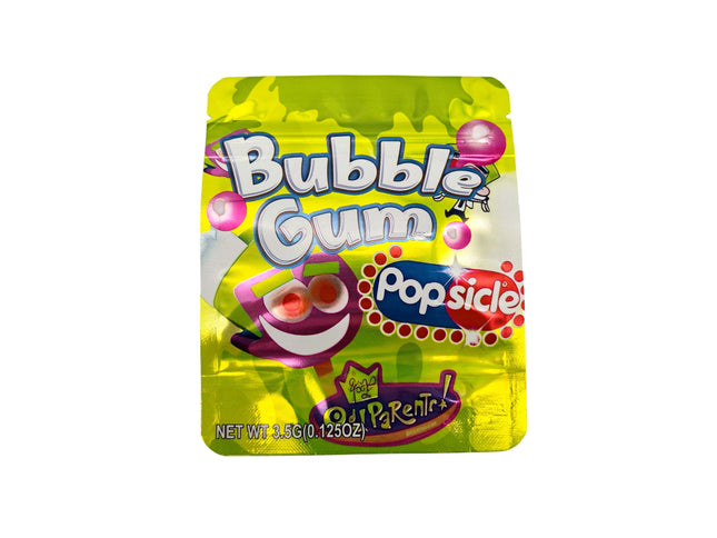Mylar Kings 50 Pack 3.5g Big League Wala Bubble Gum Popsicle Bags
