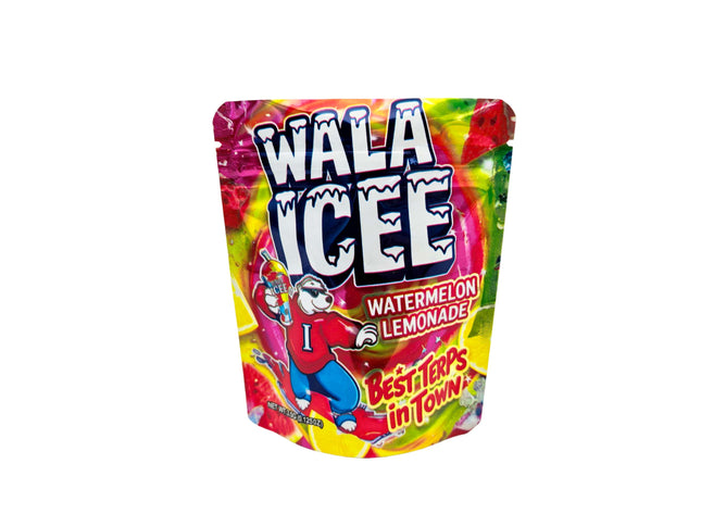 50 Pack 3.5g Wala Icee Watermelon Lemonade Mylar Bags | Mylar Kings