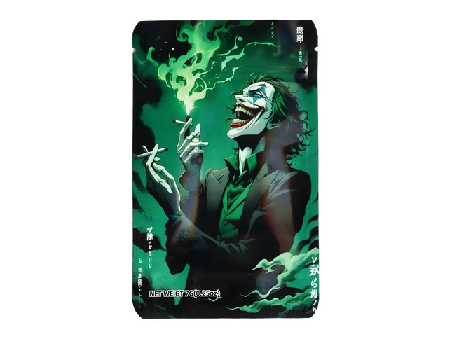 50 Pack 7g Unique Mylar Bags – Joker Character Graphic