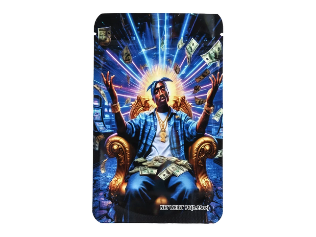 50 Pack 7g Mylar Bags – Classic Character Graphic