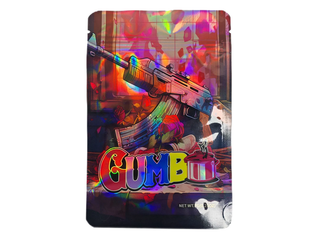 50 Pack 7g Mylar Bags – Abstract Graphic