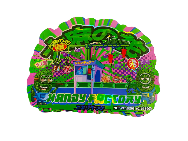 3.5g Shaped Mylar Storage Bag - KA Factory (50 Count)