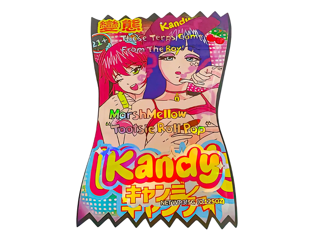 3.5g Shaped Mylar Storage Bag - Marshmallow TRPK (50 Count)