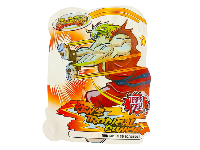 3.5g Shaped Mylar Storage Bag - Ken's Tropical (50 Count)