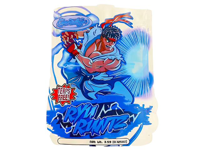 3.5g Shaped Mylar Storage Bag - RYU Runtz (50 Count)