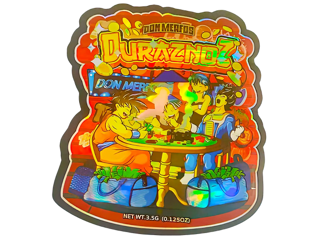 3.5g Shaped Mylar Storage Bag - Duraznoz Georgia X Pie (50 Count)