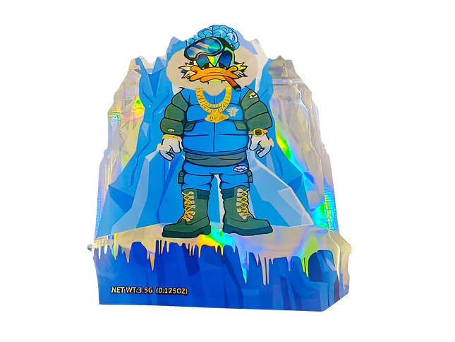 50 Pack 3.5G Shaped Mylar Bags – Goosebumps Gumbo Design