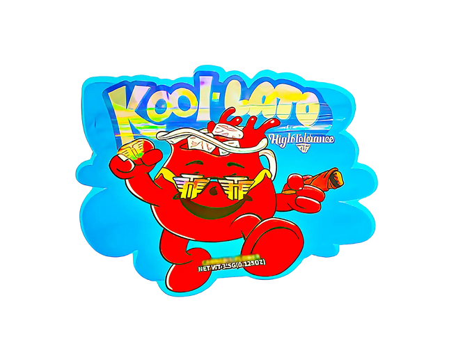 3.5g Shaped Mylar Storage Bag - Kool-Lato High Tolerance (50 Count)