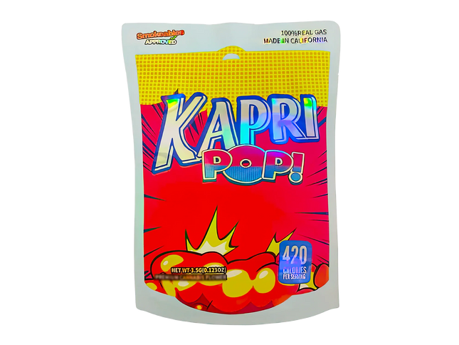 50 Pack 3.5G Shaped Mylar Bags – Kapri Pop Design