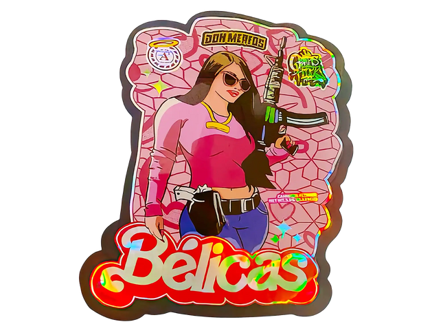 3.5g Shaped Mylar Storage Bag - Don Merfos Belicas (50 Count)