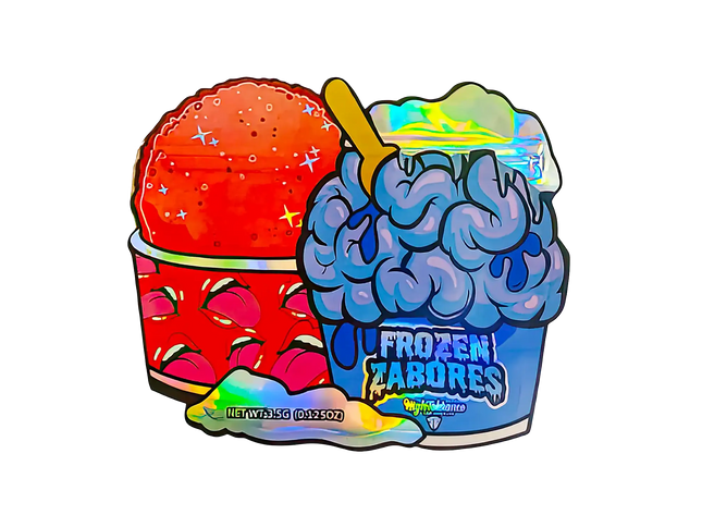 3.5g Shaped Mylar Storage Bag - Frozen Zabores (50 Count)