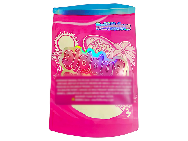 50 Pack 3.5G Shaped Mylar Bags – Bubble Design