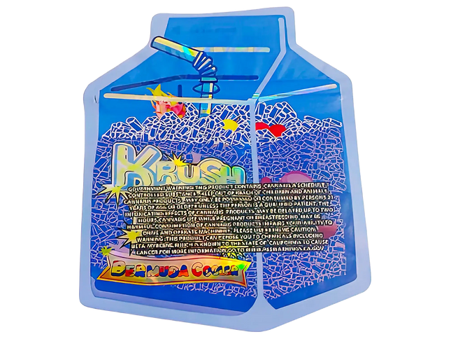 3.5g Shaped Mylar Storage Bag - Krush Ice (50 Count)