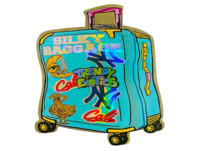 3.5g Shaped Mylar Storage Bag - Silky Storage Baggage Trendy(50 Count)
