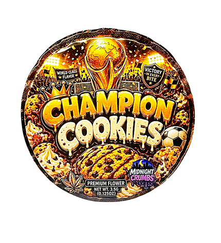 (12 Count) Midnight Crumbs Shaped Bag & Window Box Set - Midnight Crumbs Champion Cookies