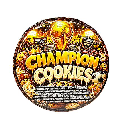 (12 Count) Midnight Crumbs Shaped Bag & Window Box Set - Midnight Crumbs Champion Cookies