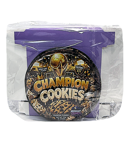 (12 Count) Midnight Crumbs Shaped Bag & Window Box Set - Midnight Crumbs Champion Cookies