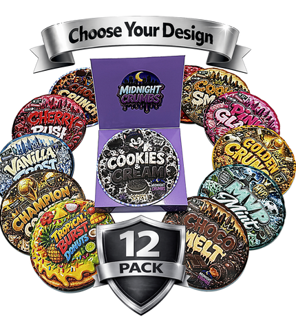 12 Pack Midnight Crumbs Shaped Bag & Window Box Assembly – Choose Your Design