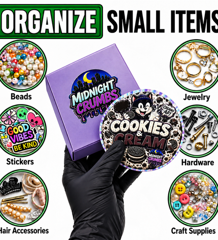 12 Pack Midnight Crumbs Shaped Bag & Window Box Assembly – Choose Your Design