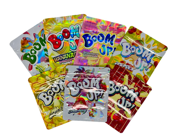 50 Pack 3.5G Mylar Bags Mix Designs – Backpack Design