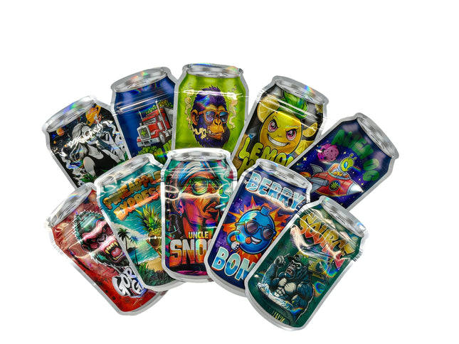 50 Pack 3.5G Mylar Bags Mix Designs – BUP