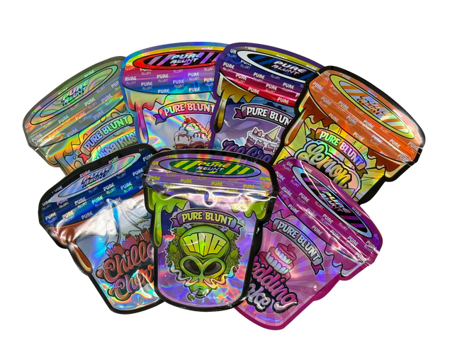 50 Pack 3.5G Mylar Bags Mix Designs – Pure Collection