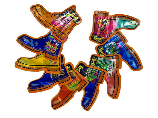 50 Pack 3.5G Mylar Bags Mix Designs – Boots Collection