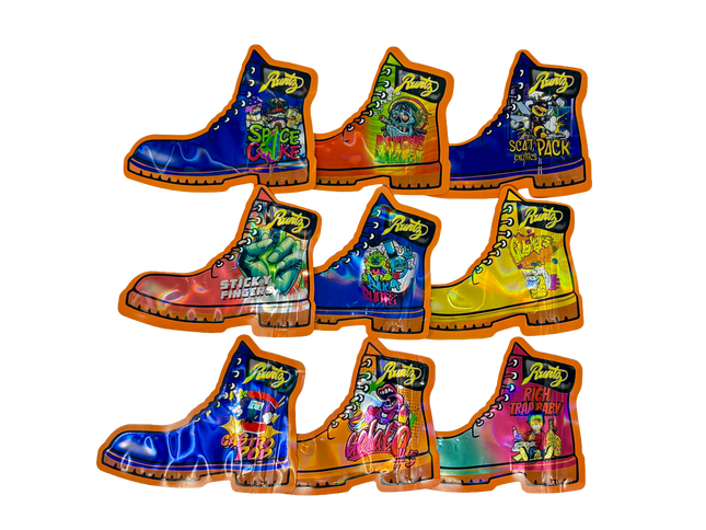 50 Pack 3.5G Mylar Bags Mix Designs – Boots Collection