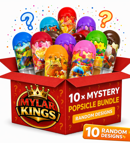 10 Pack 3.5g Popsicle Style Plastic Storage Pouches Mystery Assorted Designs