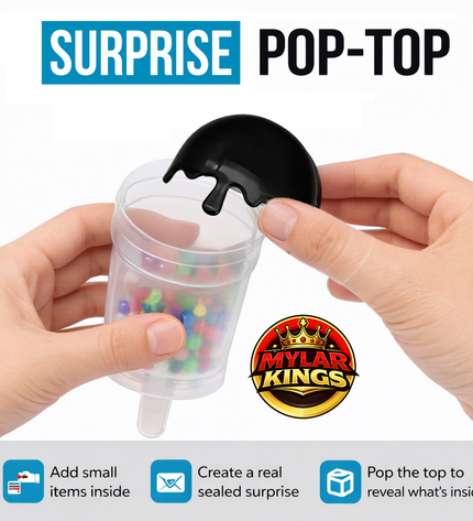 10 Pack 3.5g Popsicle Style Plastic Storage Pouches Mystery Assorted Designs