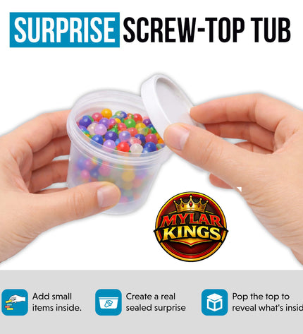 12 Pack 3.5g Mystery Popular Ice Cream Pint Style Plastic Storage Pouches - Random Designs
