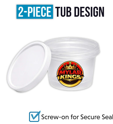 12 Pack 3.5g Mystery Exotic Ice Cream Pint Style Plastic Storage Pouches - Random Designs