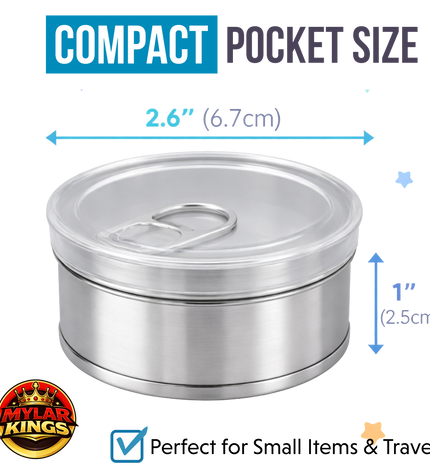10 Pack 3.5g Pull Top Tin Can Storage Pouches Mystery Bundle Assorted Designs