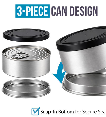 10 Pack 3.5g Pull Top Tin Can Storage Pouches Mystery Bundle Assorted Designs