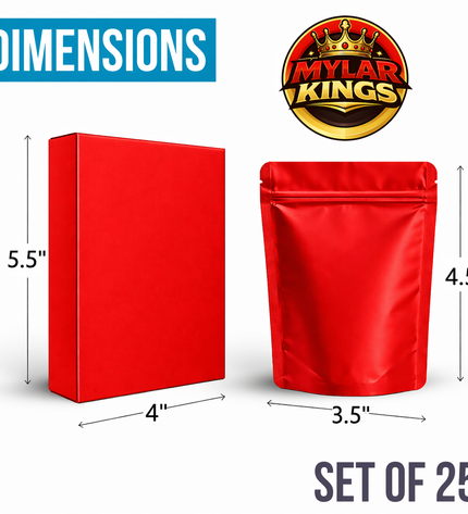 25 Pack 3.5g Bags and Matching Boxes Mystery Storage Pouches Assorted Designs Bundle