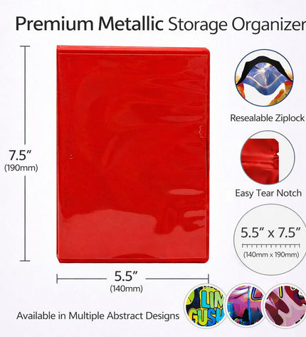 10 Pack 3.5g Bags with DVD Cases Mystery Bundle Storage Pouches Assorted Designs