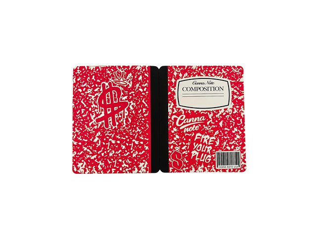 12 Pack 4.5 x 3.5 Notebook Style Mylar Bags – Red