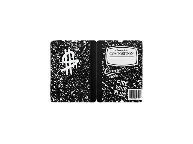 12 Pack 4.5" x 3.5" Notebook Style Mylar Bags – Black
