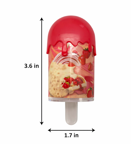 12-Pack Popsicle Style Plastic Storage Containers with Decorative Wrap Labels – Tropical Design