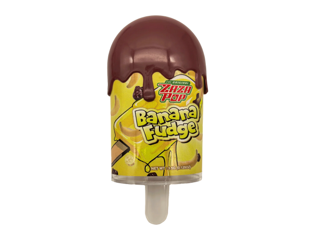 12-Pack Popsicle Style Plastic Storage Containers with Decorative Wrap Labels – Banana Fudge Design