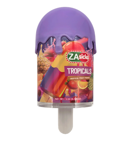 12-Pack Popsicle Style Plastic Storage Containers with Decorative Wrap Labels – Tropical Design