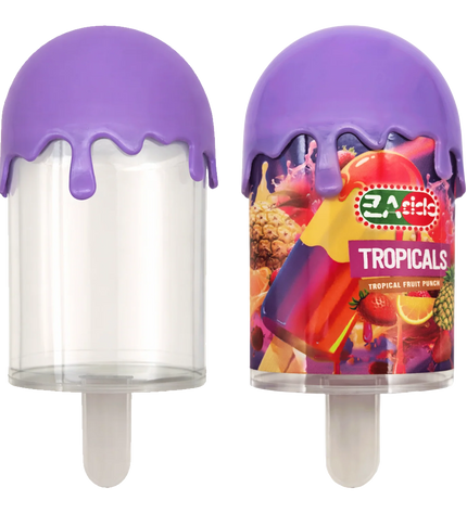 12-Pack Popsicle Style Plastic Storage Containers with Decorative Wrap Labels – White Design